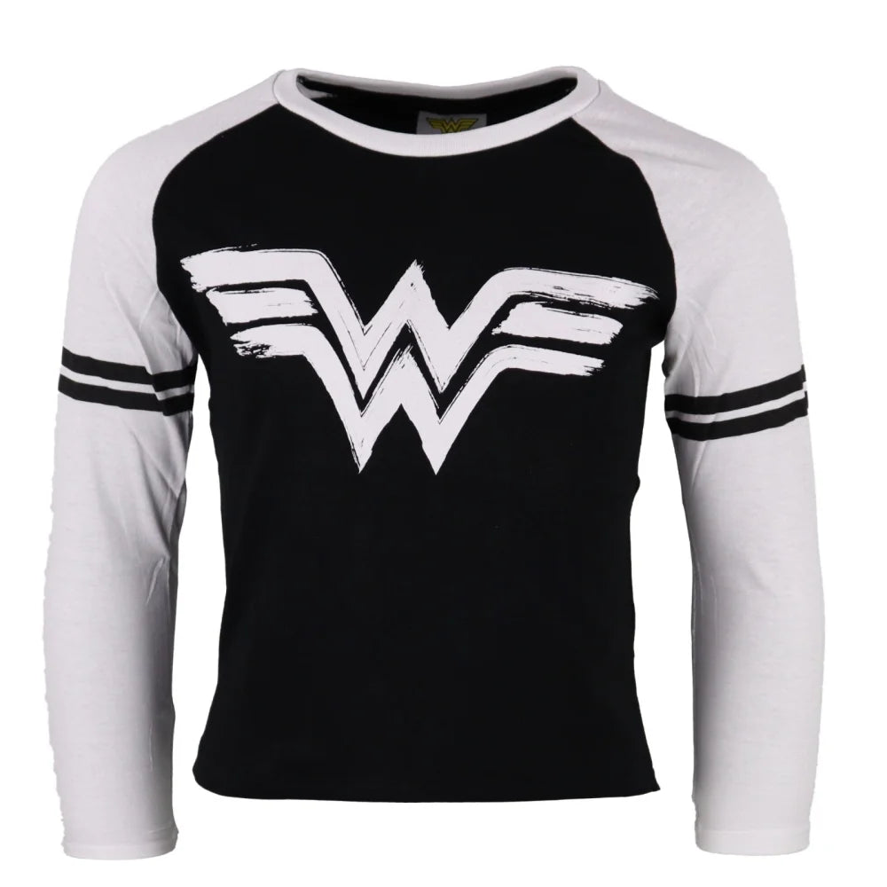 DC Comics Classic Wonder Woman langarm T-Shirt - WS-Trend.de Kinder kurzarm Shirt 128 bis 158 Baumwolle