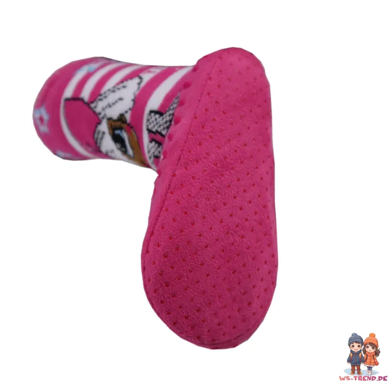 LOL Surprise Kinder Kita Stopper Socken - WS-Trend.de antirutsch lange warme Stopersocken Pink - 23 bis 28