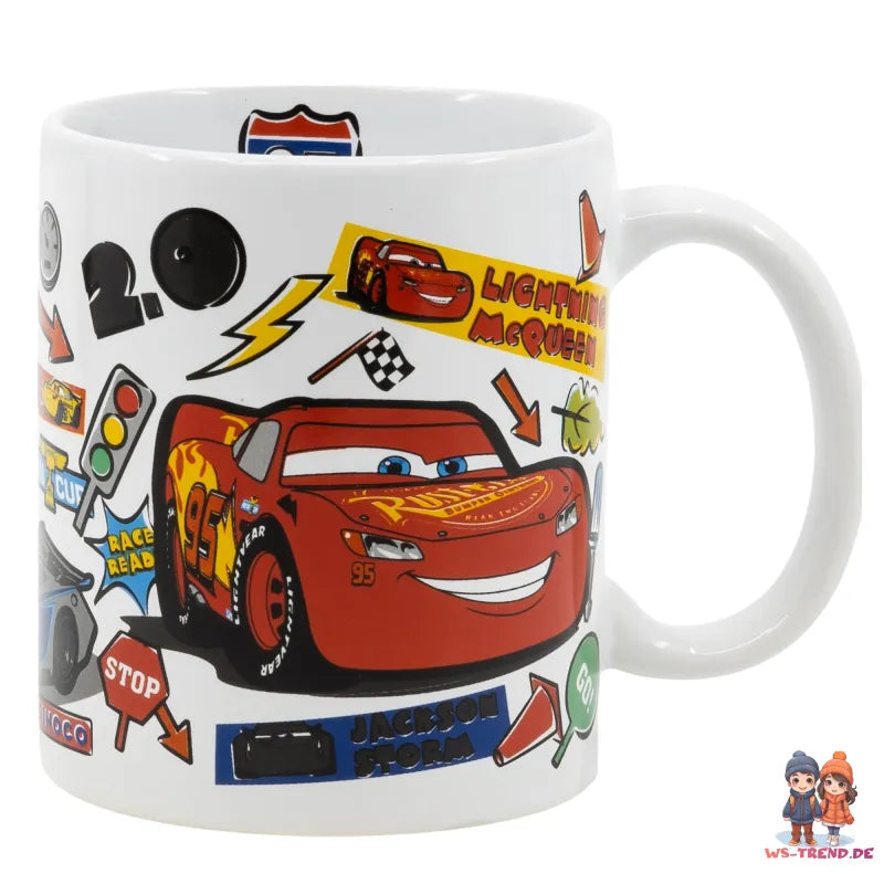 Disney Cars Lightning McQueen Kaffeetasse Teetasse Tasse Geschenkidee 325 ml - WS-Trend.de