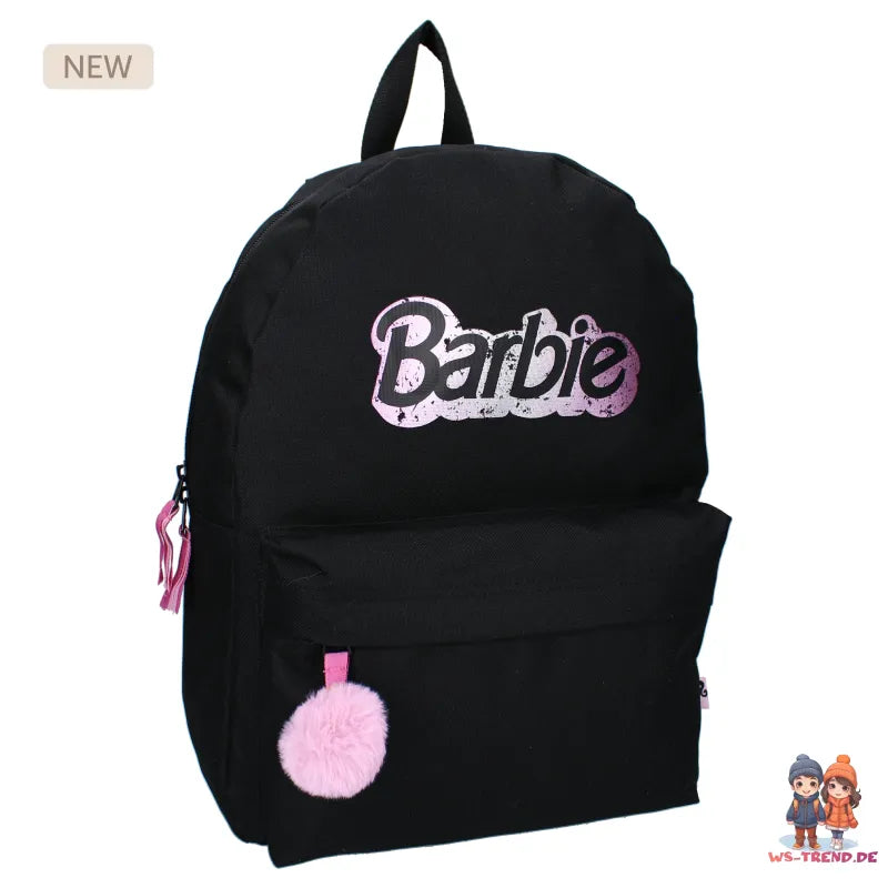 Barbie Mädchen Rucksack Schultasche plus Alu Trinkflasche Gr.39x29x12 cm - WS-Trend.de