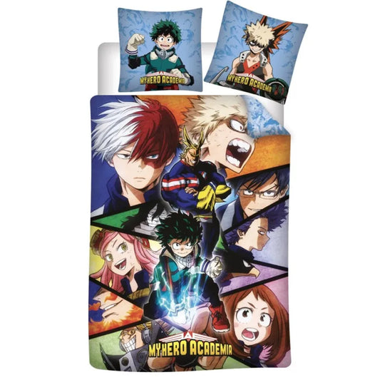 My Hero Academia Mikrofaser Bettwäsche Set - WS-Trend.de Anime Kinderbettwäsche 135-140x200 63x63 cm