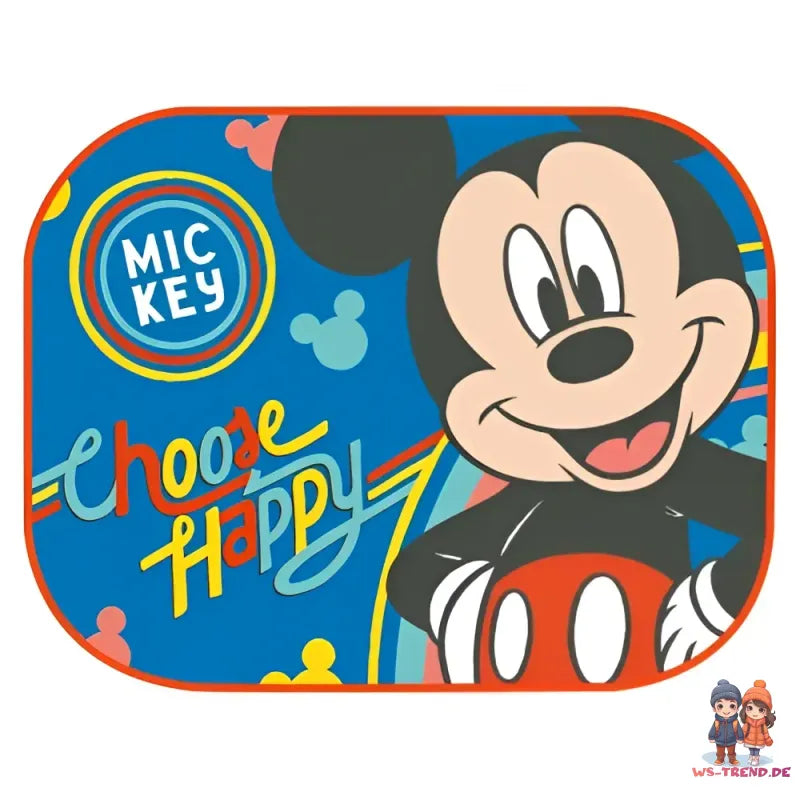 Disney Mickey Minnie Maus Kinder Sonnenschutz fürs Auto 2er Set 35x44 cm - WS-Trend.de