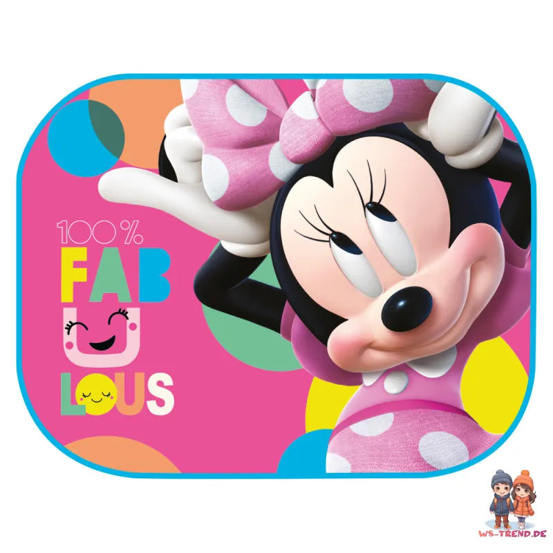 Disney Minnie Maus Kinder Sonnenschutz fürs Auto 2er Set 35x44 cm - WS-Trend.de