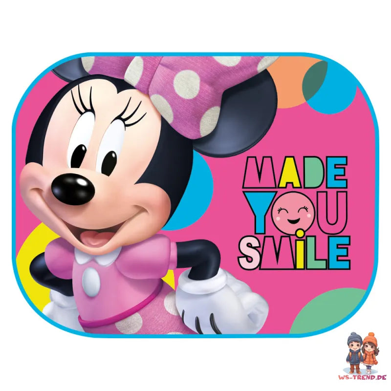 Disney Minnie Maus Kinder Sonnenschutz fürs Auto 2er Set 35x44 cm - WS-Trend.de
