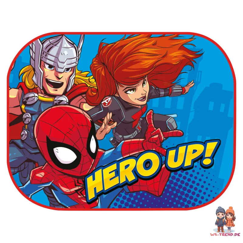 Marvel Avengers Kinder Sonnenschutz fürs Auto 2er Set 35x44 cm - WS-Trend.de
