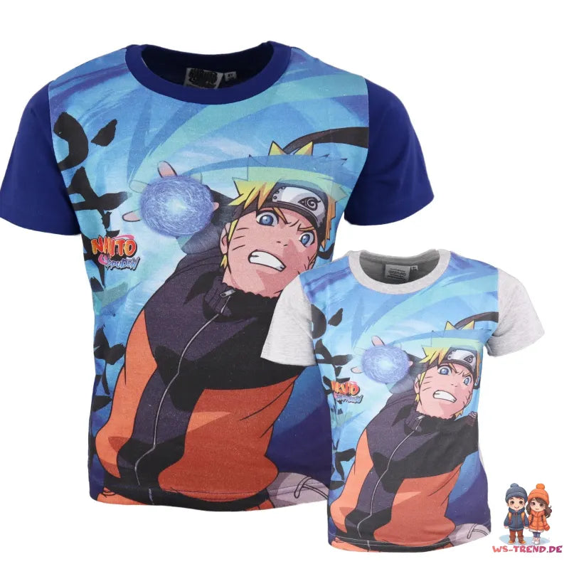 Anime Naruto Shippuden Kinder Sommer T-Shirt - WS-Trend.de Jungen Shirt 116-128 Baumwolle