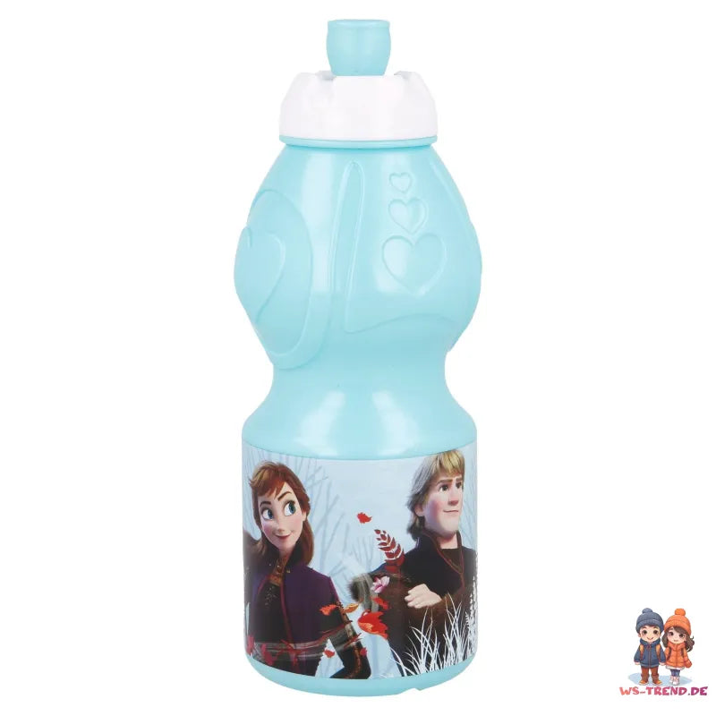 Die Eiskönigin 4-teiliges Set Brotdose - Trinkflasche - Löffel Gabel - WS-Trend.de Disney Anna 4 teiliges