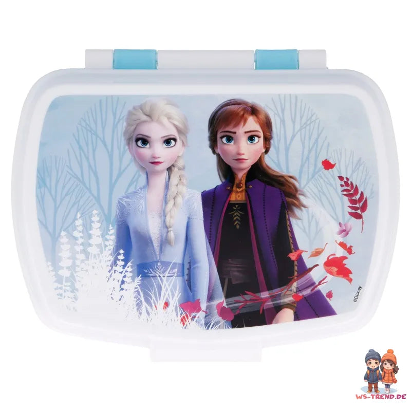 Die Eiskönigin 4-teiliges Set Brotdose - Trinkflasche - Löffel Gabel - WS-Trend.de Disney Anna 4 teiliges