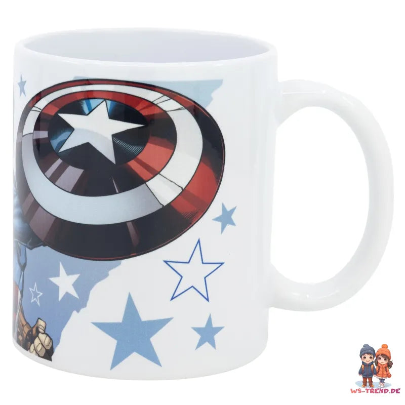 Marvel Avengers Captain America Kaffeetasse Teetasse Tasse Geschenkidee 330 ml - WS-Trend.de