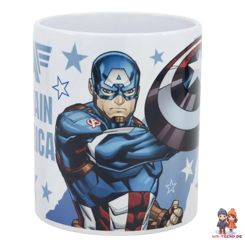 Marvel Avengers Captain America Kaffeetasse Teetasse Tasse Geschenkidee 330 ml - WS-Trend.de