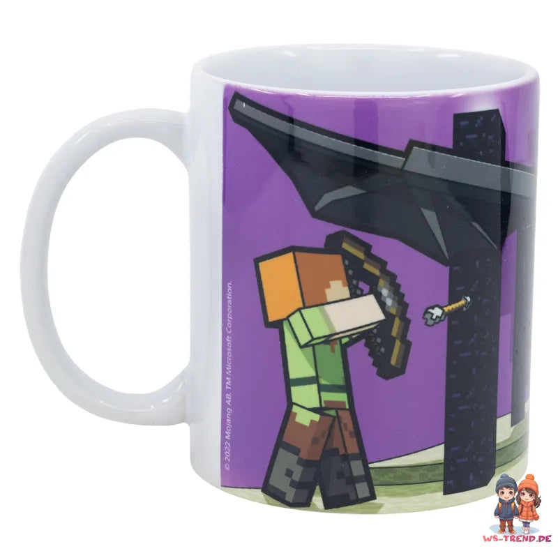 Minecraft Gamer Steve Alex Enderdrache Kaffeetasse Teetasse Tasse 330 ml - WS-Trend.de