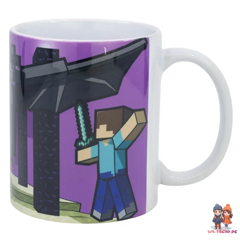 Minecraft Gamer Steve Alex Enderdrache Kaffeetasse Teetasse Tasse 330 ml - WS-Trend.de
