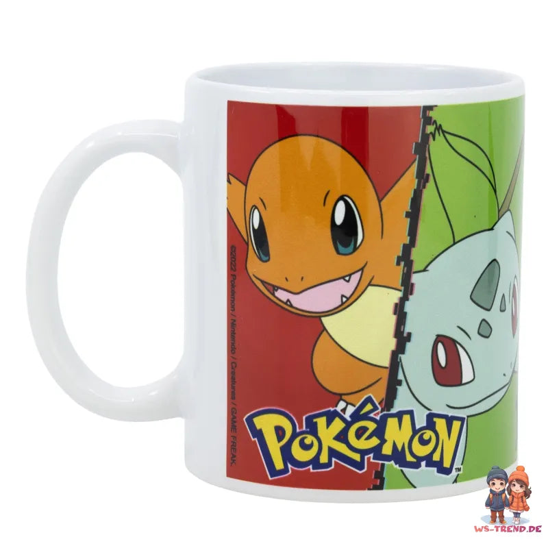 Pokemon Pikachu Shiggy Bisasam Glumanda Kaffeetasse Teetasse Tasse Geschenkidee - WS-Trend.de