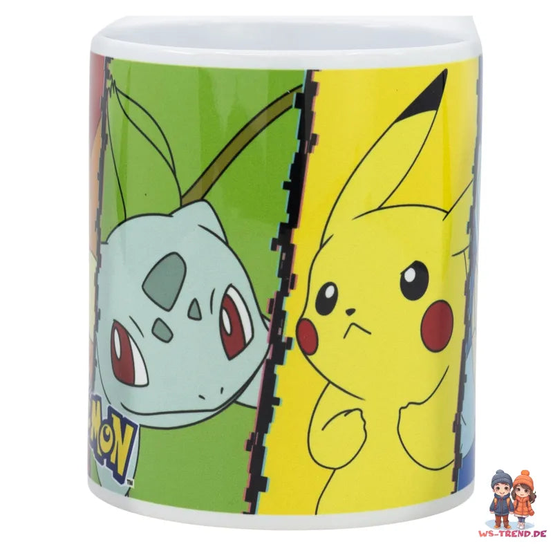 Pokemon Pikachu Shiggy Bisasam Glumanda Kaffeetasse Teetasse Tasse Geschenkidee - WS-Trend.de