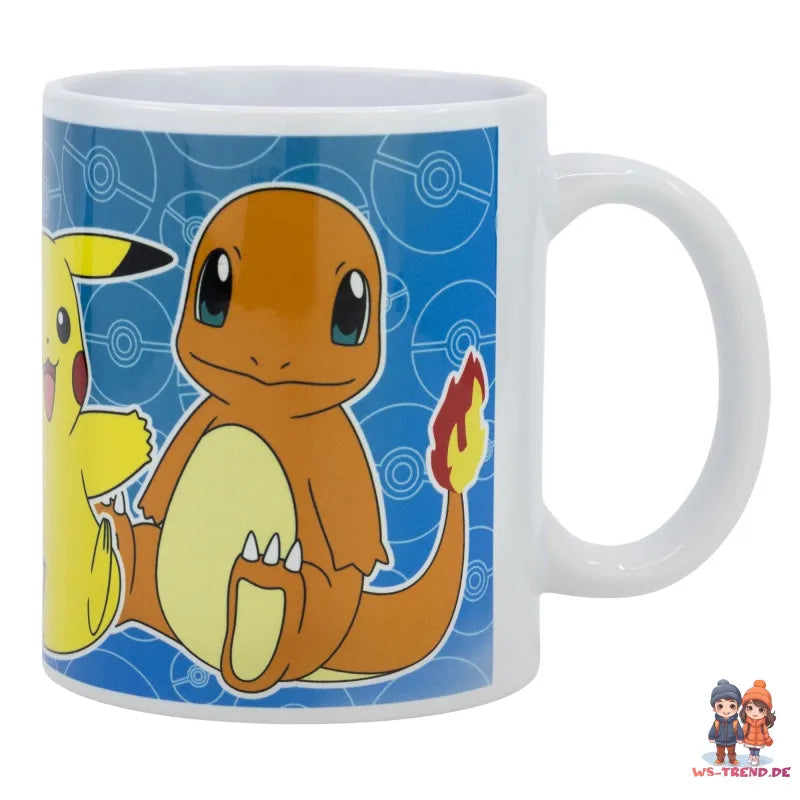 Pokemon Pikachu Shiggy Bisasam Evoli Kaffeetasse Teetasse Tasse Geschenkidee - WS-Trend.de