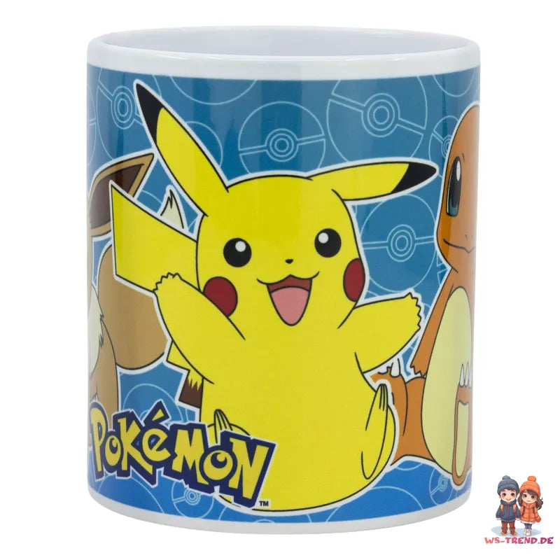 Pokemon Pikachu Shiggy Bisasam Evoli Kaffeetasse Teetasse Tasse Geschenkidee - WS-Trend.de