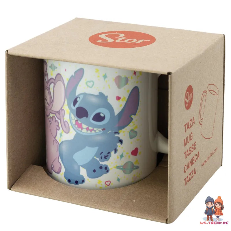 Disney Lilo und Stitch Angel Teetasse Tasse Kaffeetasse Geschenkidee 325 ml - WS-Trend.de