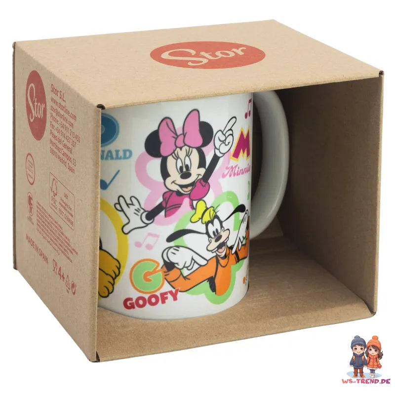 Disney Minnie Mickey Maus Goofy Dionald Daisy Kaffeetasse Teetasse Tasse 325 ml - WS-Trend.de