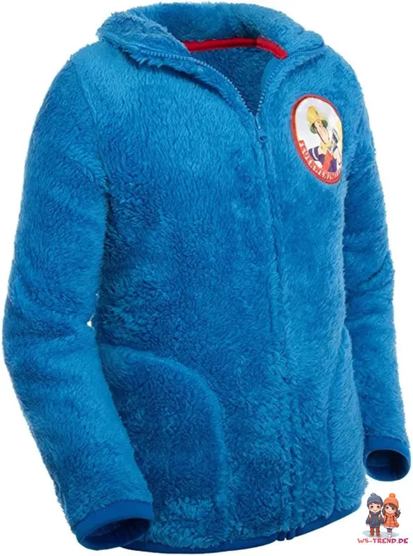 Feuerwehrmann Sam Kinder Fleece Jacke Langfloor WS Trend.de Jungen Kuschel Langflorig 98 116
