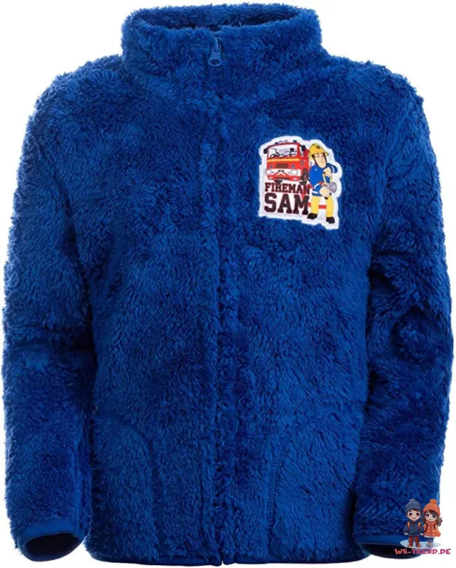 Feuerwehrmann Sam Kinder Fleece Jacke Langfloor WS Trend.de Jungen Kuschel Langflorig 98 116
