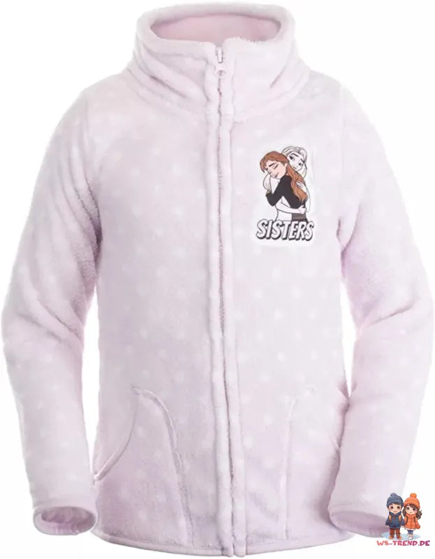 Disney Die Eiskönigin Elsa Anna Kinder Fleece Jacke Langfloor - WS-Trend.de Mädchen 98-116