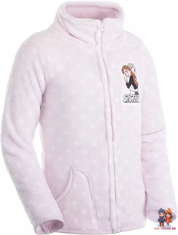 Disney Die Eiskönigin Elsa Anna Kinder Fleece Jacke Langfloor - WS-Trend.de Mädchen 98-116