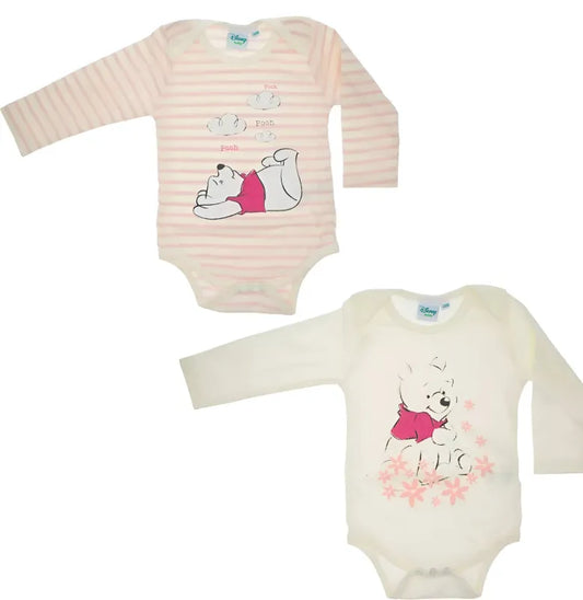 Disney Winnie der Pooh Baby 2er Pack langarm Body Strampler WS Trend.de Gr. 62 92