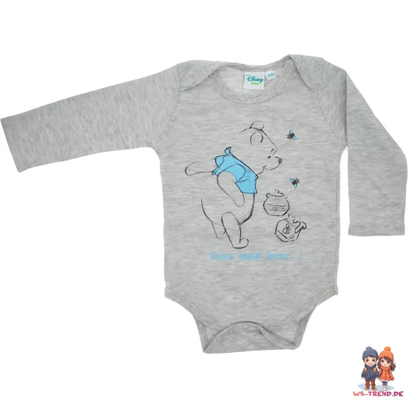 Disney Winnie der Pooh Baby 2er Pack langarm Body Strampler - WS-Trend.de Gr. 62 - 86