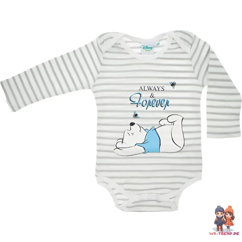 Disney Winnie der Pooh Baby 2er Pack langarm Body Strampler - WS-Trend.de Gr. 62 - 86