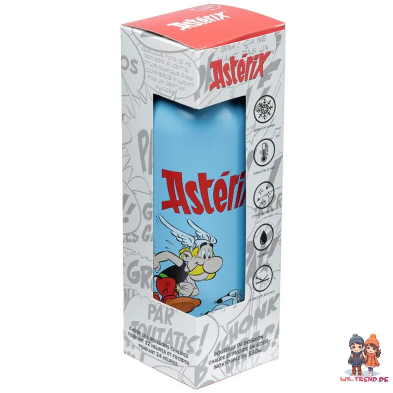 Asterix und Obelix Idefix Edelstahl Thermo Trinkflasche Flasche 530 ml - WS-Trend.de