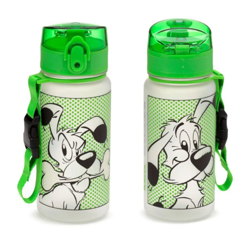 Asterix u Obelix Idefeix der Hund Wasserflasche Trinkflasche Flasche Gurt 350 ml - WS-Trend.de