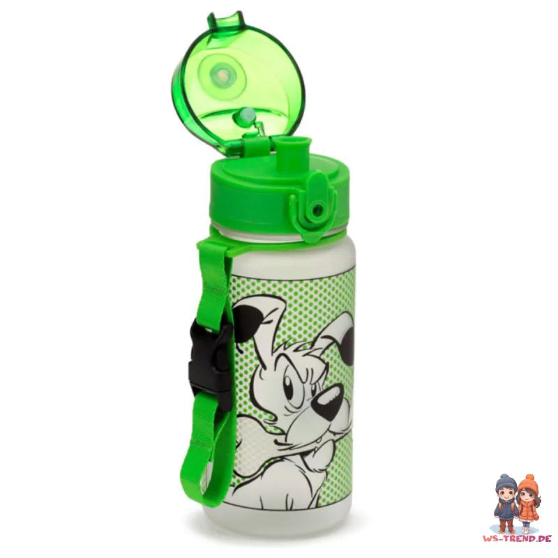 Asterix u Obelix Idefeix der Hund Wasserflasche Trinkflasche Flasche Gurt 350 ml - WS-Trend.de