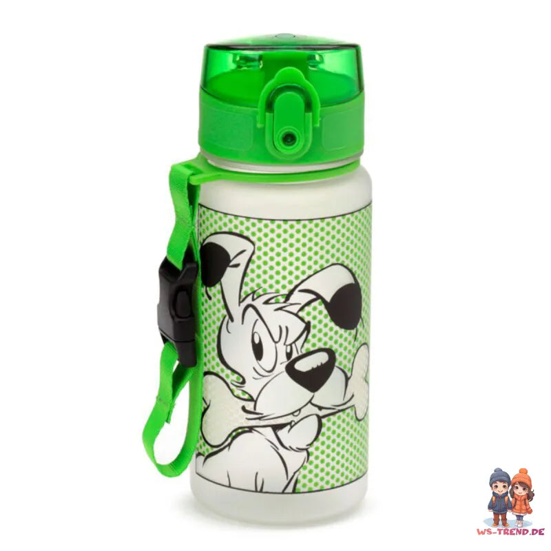Asterix u Obelix Idefeix der Hund Wasserflasche Trinkflasche Flasche Gurt 350 ml - WS-Trend.de