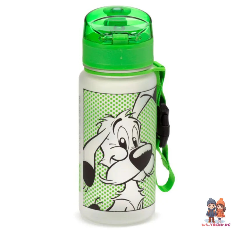 Asterix u Obelix Idefeix der Hund Wasserflasche Trinkflasche Flasche Gurt 350 ml - WS-Trend.de