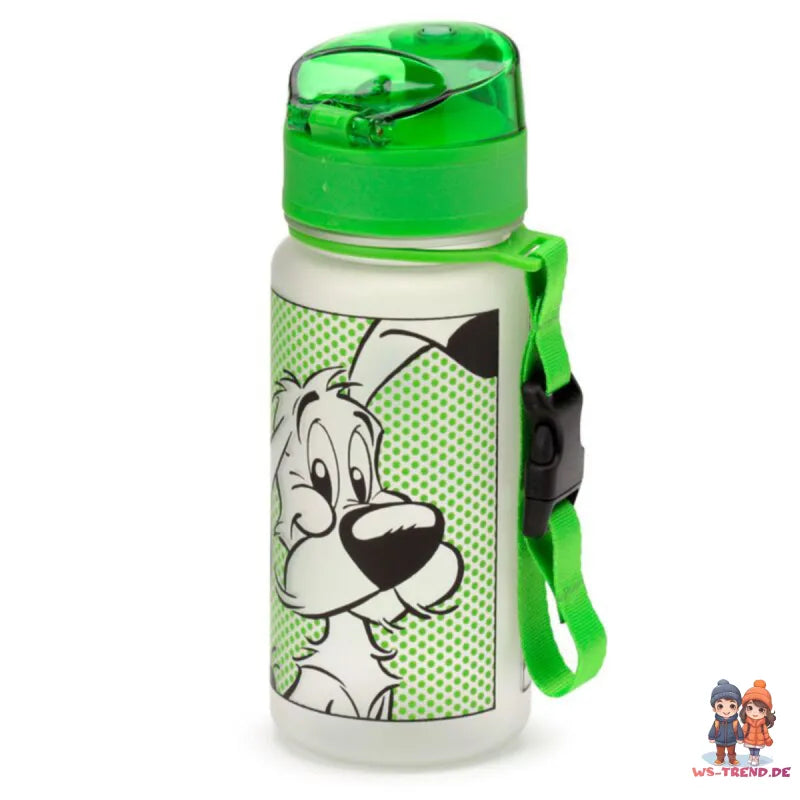 Asterix u Obelix Idefeix der Hund Wasserflasche Trinkflasche Flasche Gurt 350 ml - WS-Trend.de