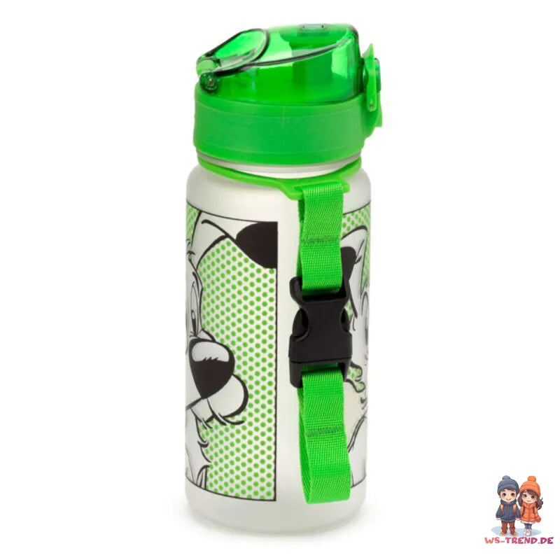 Asterix u Obelix Idefeix der Hund Wasserflasche Trinkflasche Flasche Gurt 350 ml - WS-Trend.de