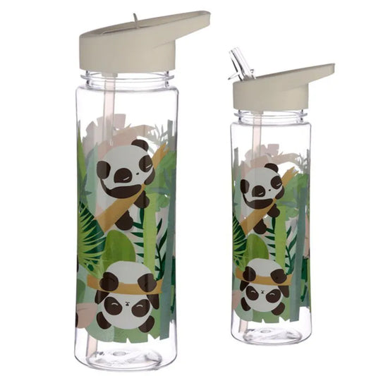 Kleiner Panda Kinder Wasserflasche Trinkflasche Flasche Trinkhalm 550 ml - WS-Trend.de