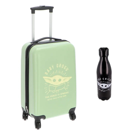 Star Wars Mandolorian Child Yoda 2tlg Set Trolley Koffer plus Trinkflasche - WS-Trend.de