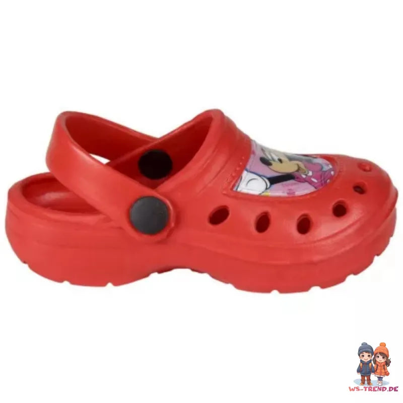 Disney Minnie Maus Kinder Mädchen Clogs Badeschuhe - WS-Trend.de Latschen Gr. 22 bis 29