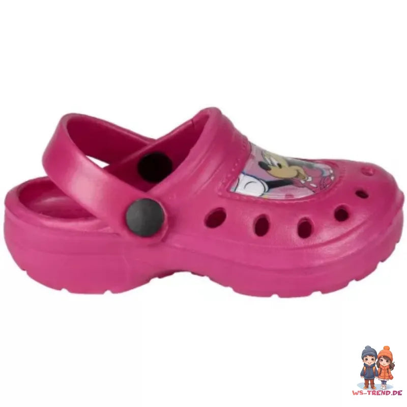 Disney Minnie Maus Kinder Mädchen Clogs Badeschuhe - WS-Trend.de Latschen Gr. 22 bis 29