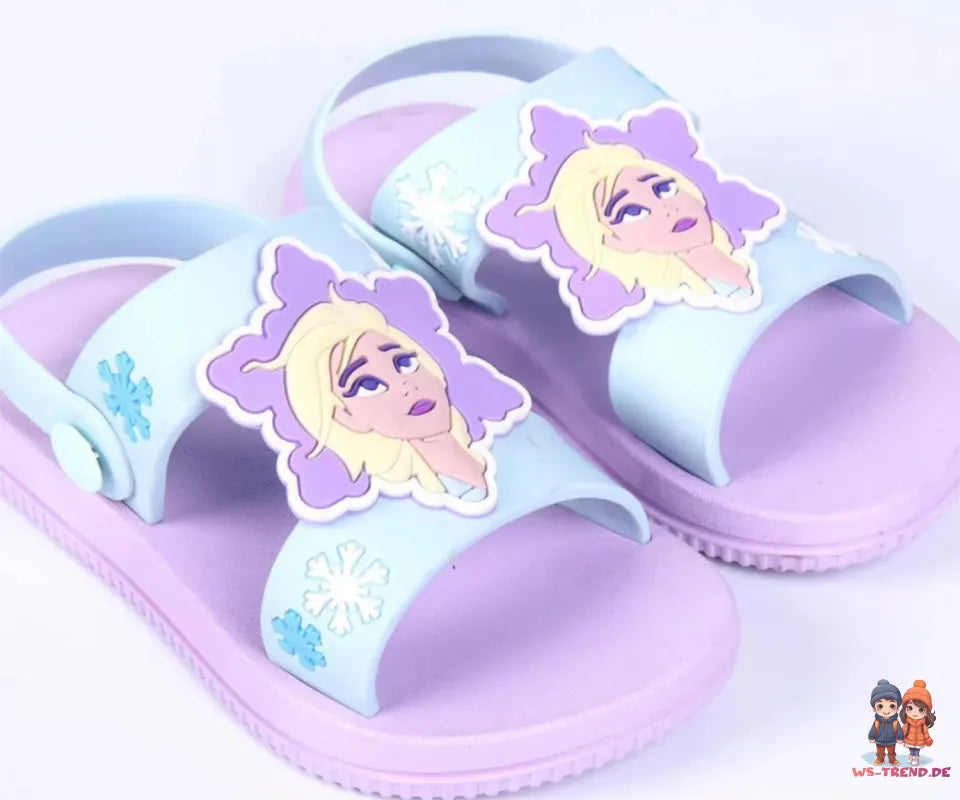 Disney Die Eiskönigin Elsa Kinder Mädchen Sandalen - WS-Trend.de Klettsandale Badeschuhe