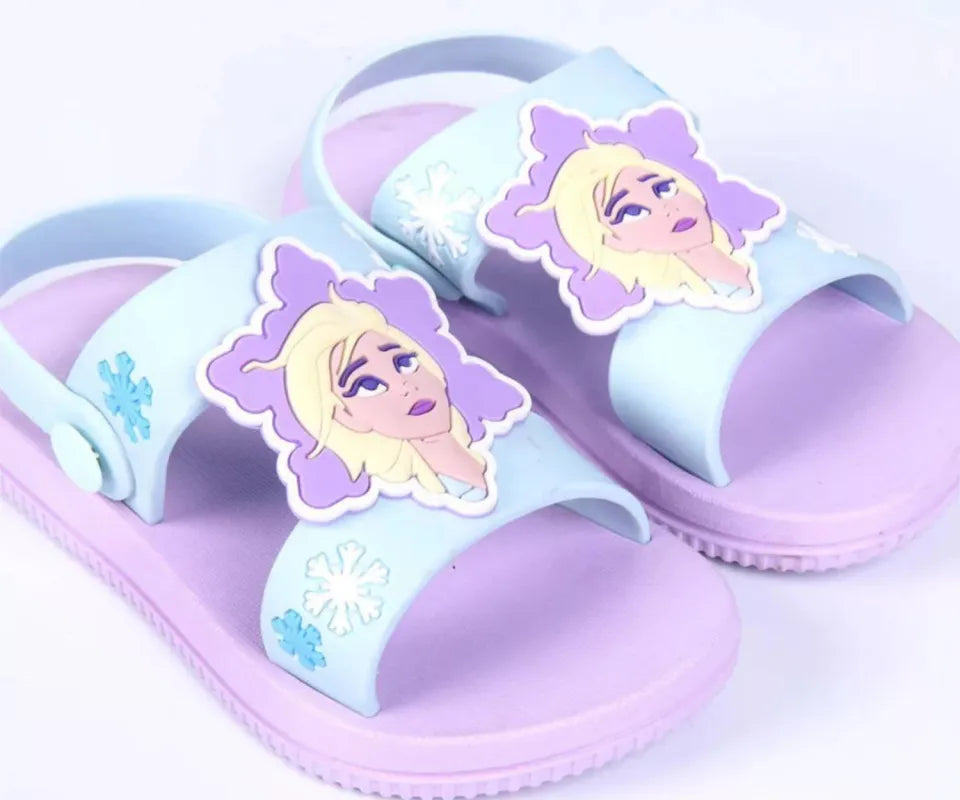 Disney Die Eiskönigin Elsa Kinder Mädchen Sandalen - WS-Trend.de Klettsandale Badeschuhe