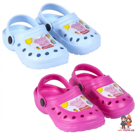 Peppa Pig Wutz Clogs Kinder Sandalen Badeschuhe Latschen - WS-Trend.de Gr. 22 bis 29