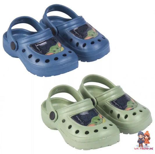 Star Wars Madalorian Yoda Clogs Kinder Sandalen Badeschuhe - WS-Trend.de Gr. 26 bis 33