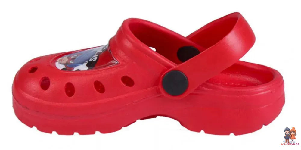Miraculous Ladybug Kinder Clogs Sandalen Badeschuhe WS Trend.de Latschen 26 33 Rot