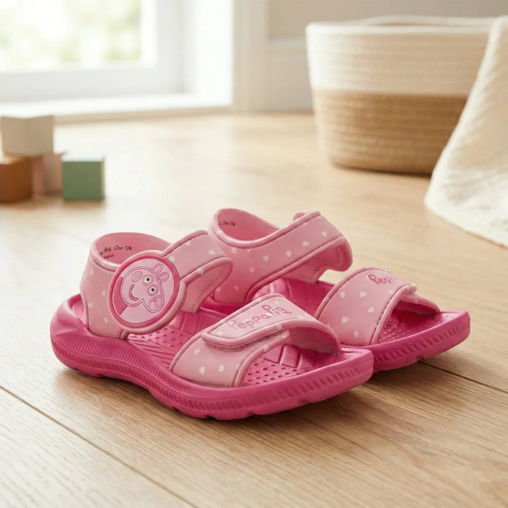 Peppa Pig Wutz Kinder Mädchen Sandalen Badeschuhe Latschen - WS-Trend.de 3D Optik - Hausschuhe 22-32