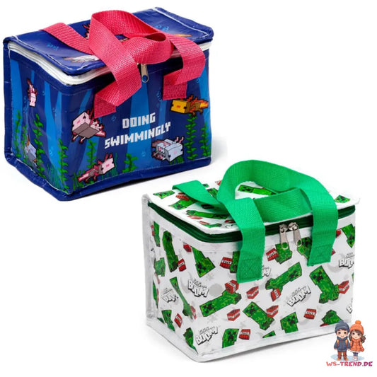 Minecraft Creeper Kühltasche Lunchtasche Isotasche 14x14x21 cm - WS-Trend.de