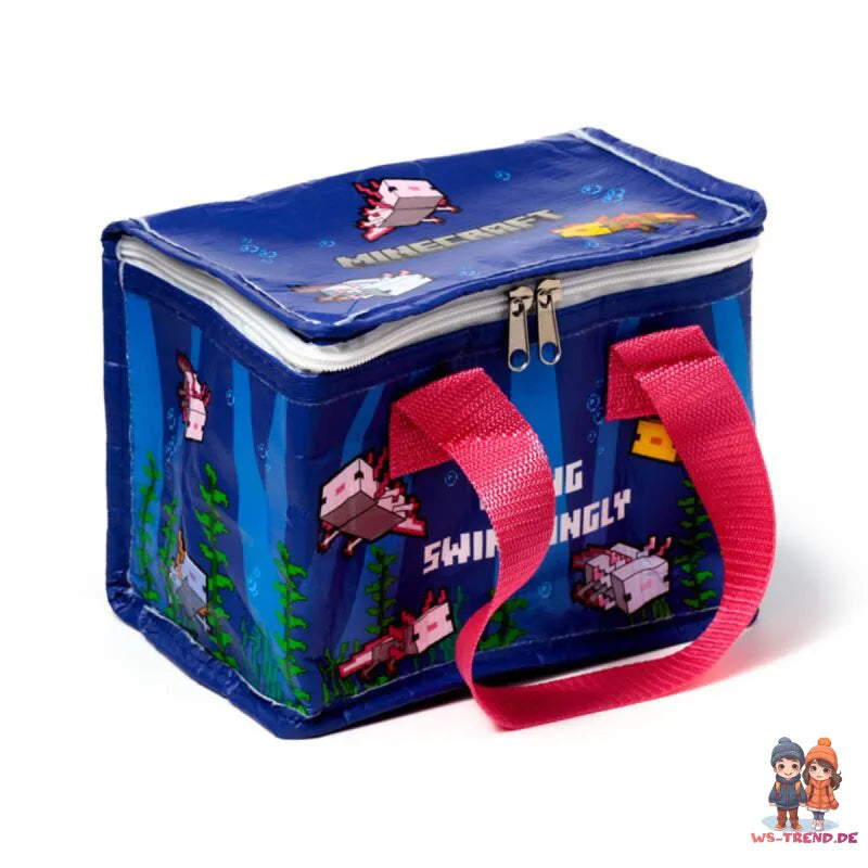 Minecraft Creeper Kühltasche Lunchtasche Isotasche 14x14x21 cm - WS-Trend.de