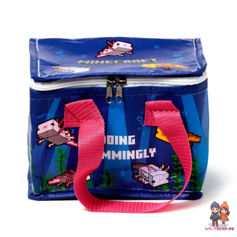 Minecraft Creeper Kühltasche Lunchtasche Isotasche 14x14x21 cm - WS-Trend.de