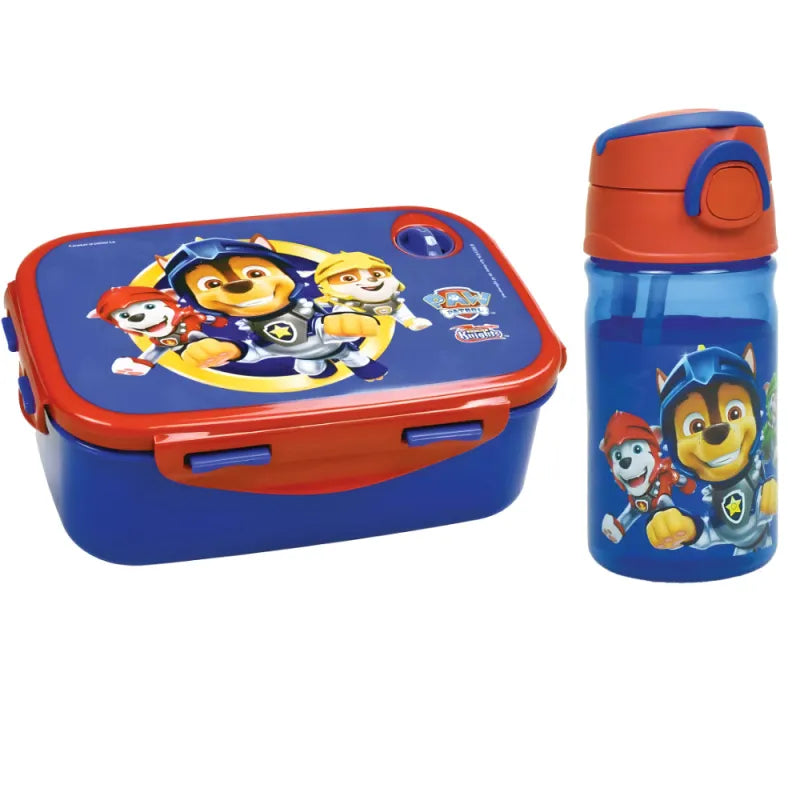 Paw Patrol Chase Marshall 2 tlg Kinder Set Brotdose Trinkflasche Flasche 350 ml WS Trend.de